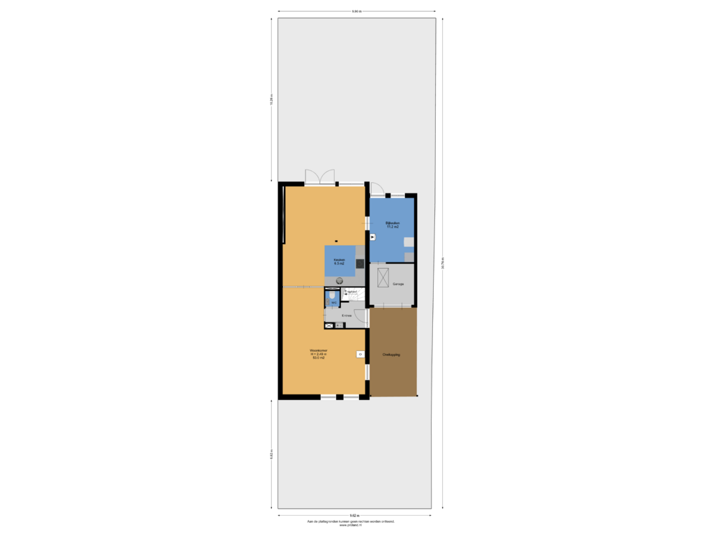 View floorplan of Begane Grond Met Kavel of Aak 13