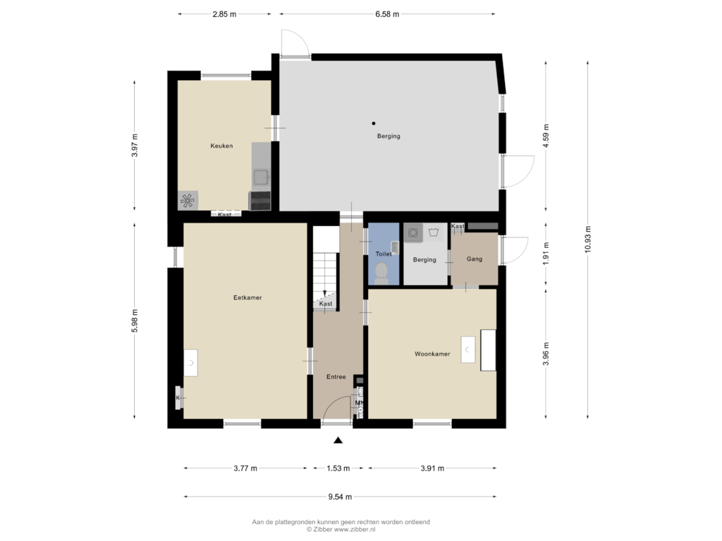 Bekijk plattegrond van Begane grond van Nieuwstraat 130