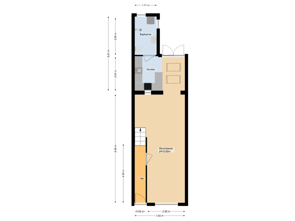 Bekijk plattegrond van First floor van Papaverstraat 36