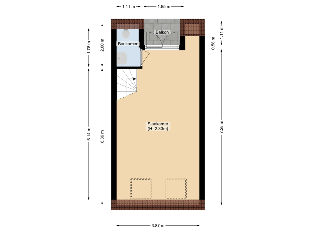 Bekijk plattegrond van Floor 2 van Papaverstraat 36