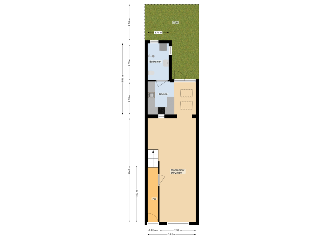 Bekijk plattegrond van Tuin van Papaverstraat 36