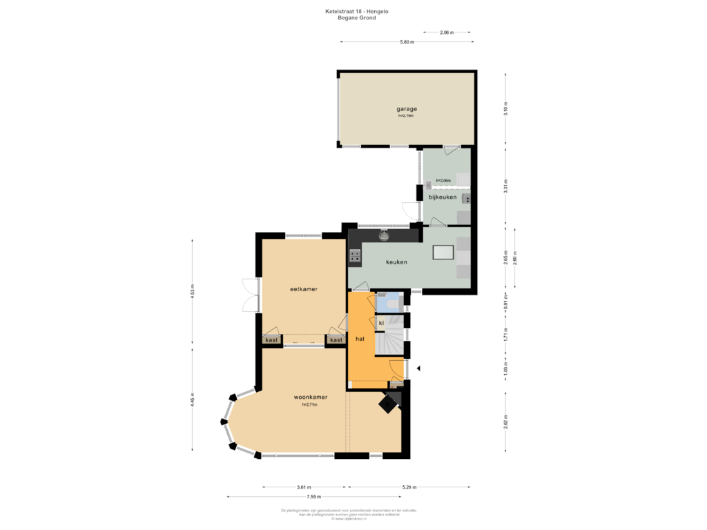 Bekijk plattegrond van Begane Grond van Ketelstraat 18