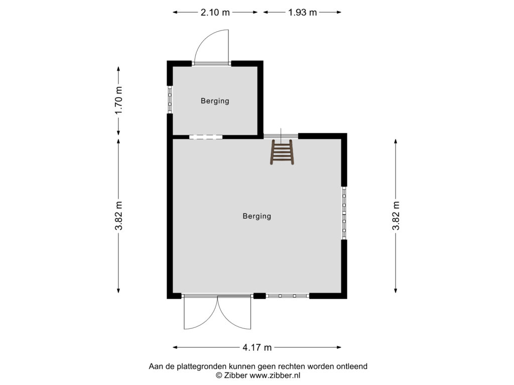 Bekijk plattegrond van Berging van Merellaan 9