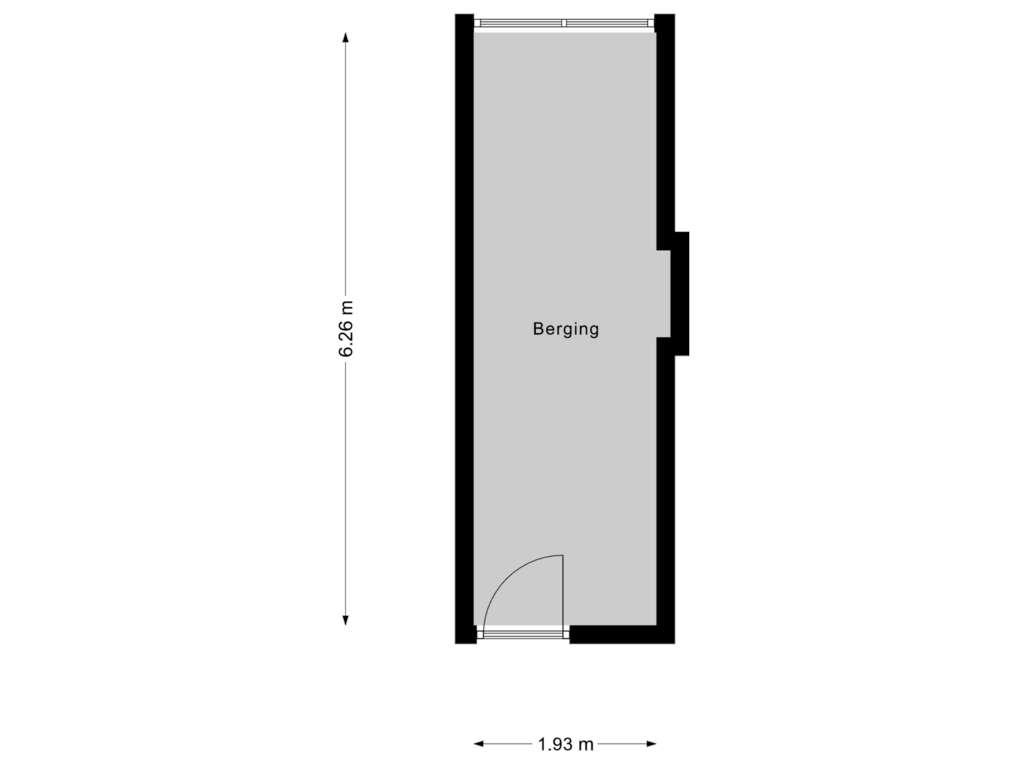 Bekijk plattegrond van berging van van der Werffstraat 356