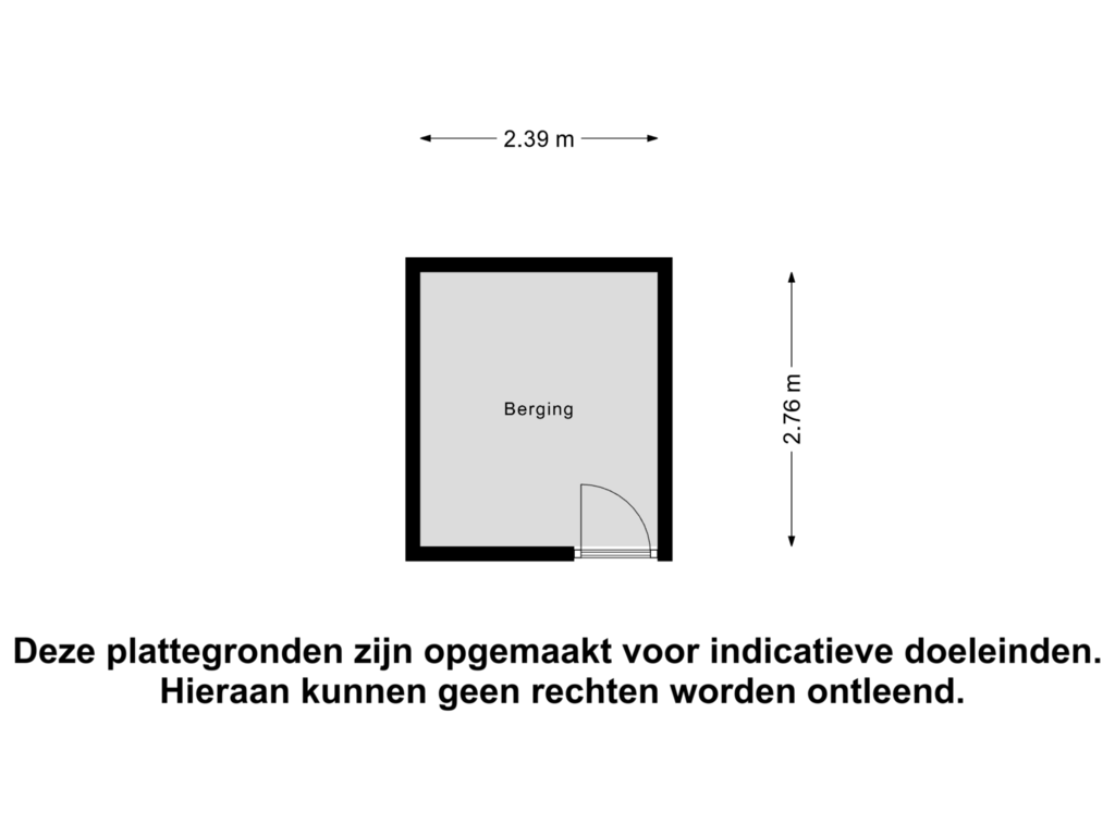 View floorplan of Berging of Royaardsplein 120