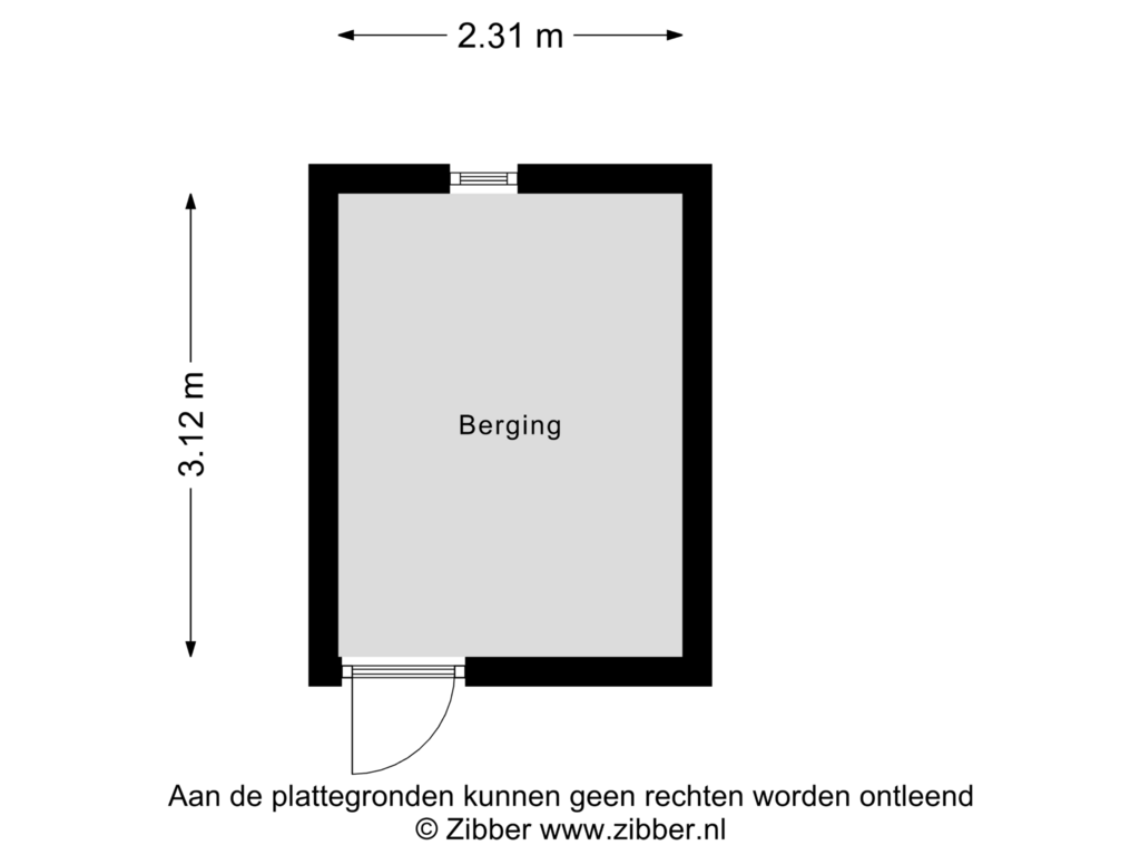 View floorplan of Berging of Dr. J.C. Hartogslaan 30-4