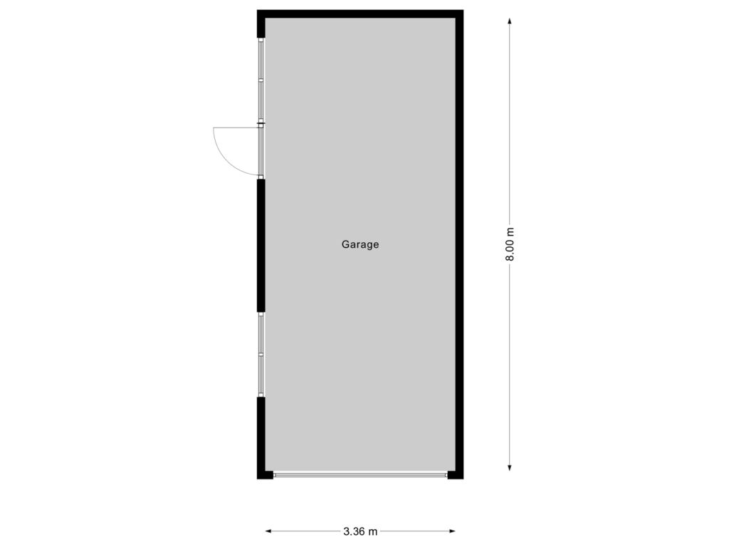 View floorplan of Garage of Dahliastraat 2