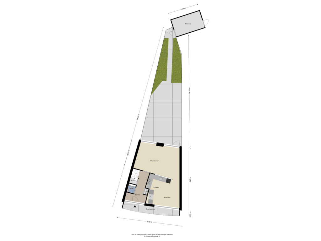 Bekijk plattegrond van Begane Grond-tuin van Cornelis Claasz Baas Hof 5