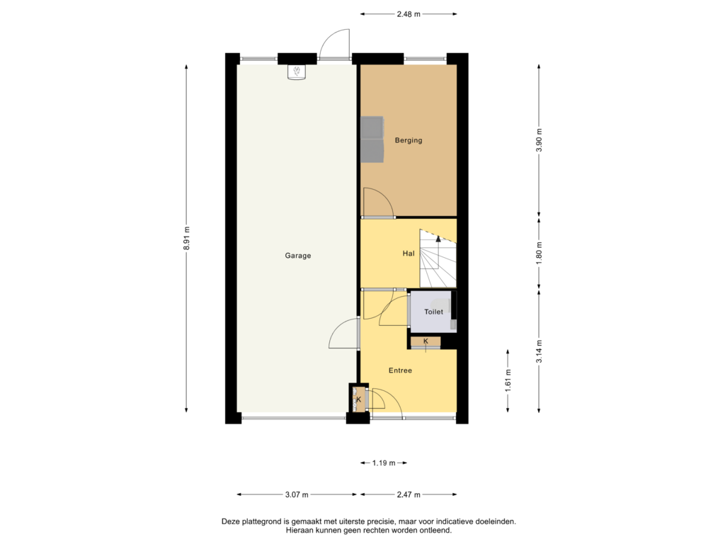 Bekijk plattegrond van Begane Grond van Thorbeckestraat 80