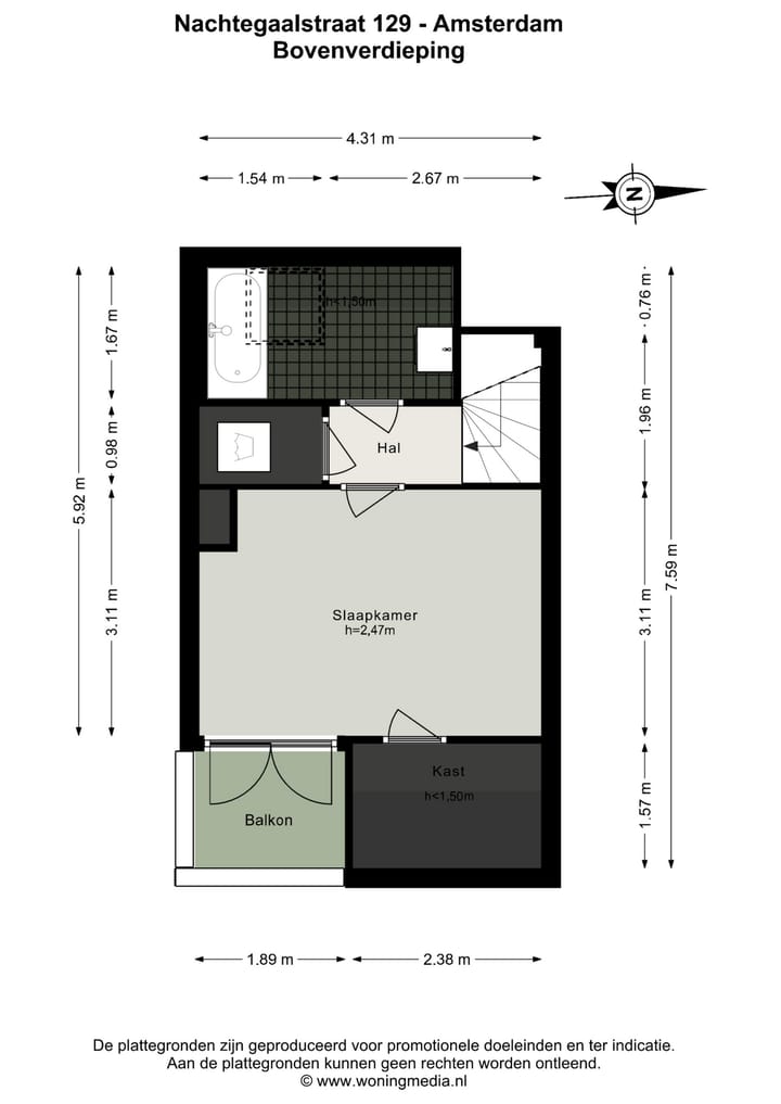 Foto 24 van Nachtegaalstraat 129