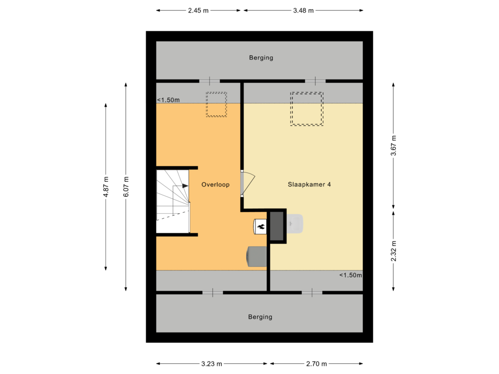 View floorplan of Tweede verdieping of Beukenrode 188