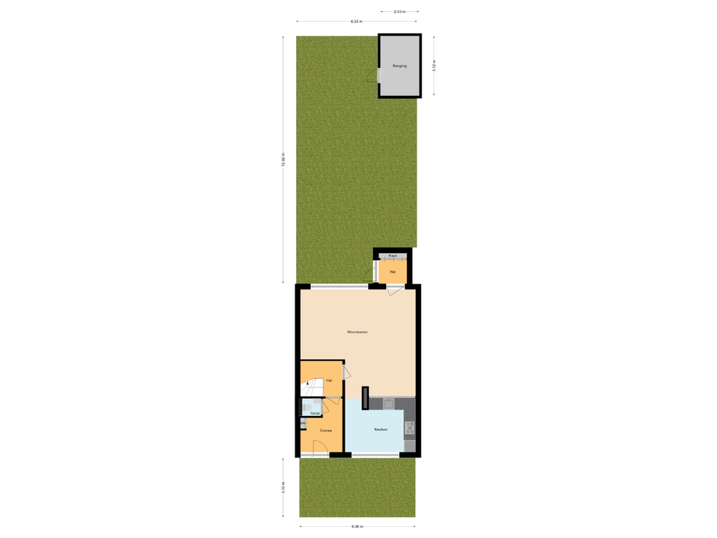 View floorplan of Situatie of Beukenrode 188