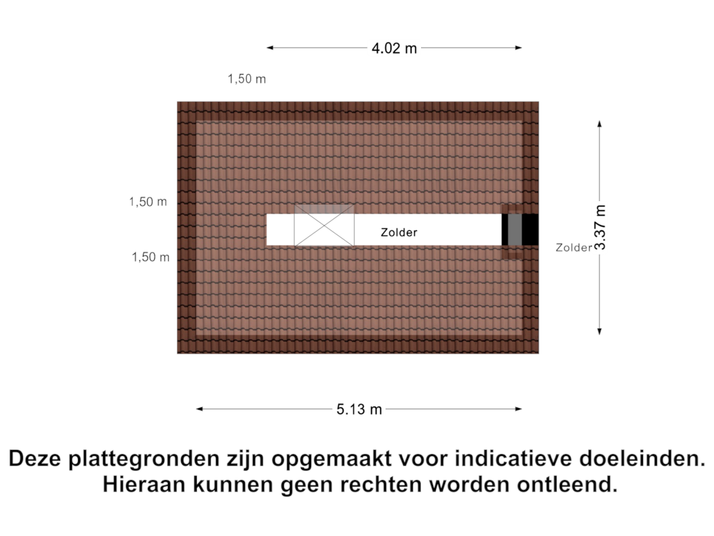 Bekijk plattegrond van Zolder van Mientweg 70