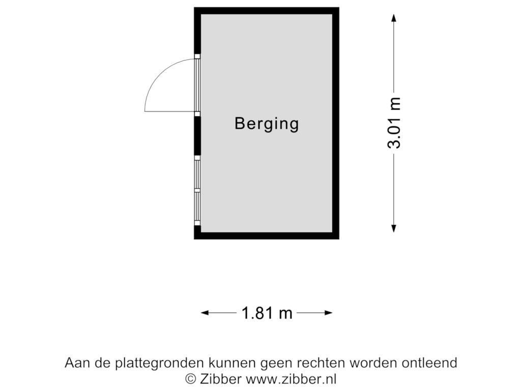 Bekijk plattegrond van Berging van Gunterstein 16