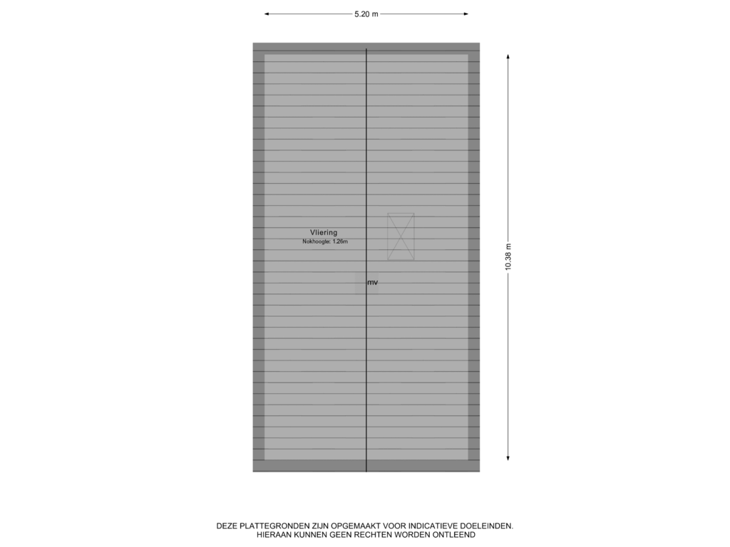 View floorplan of 2e verdieping of Kleersnijdershorst 8