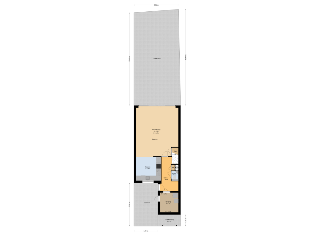 Bekijk plattegrond van Situatie van Aggemastate 57