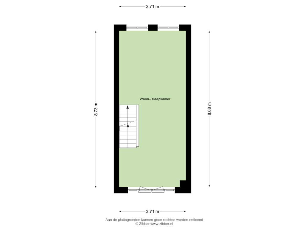 View floorplan of Eerste Verdieping of Sweersstraat 6