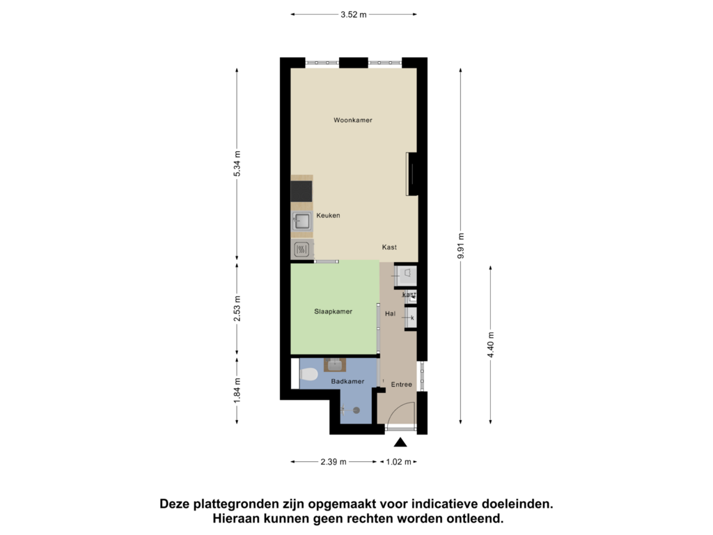 Bekijk plattegrond van Appartement van Mient 4-A