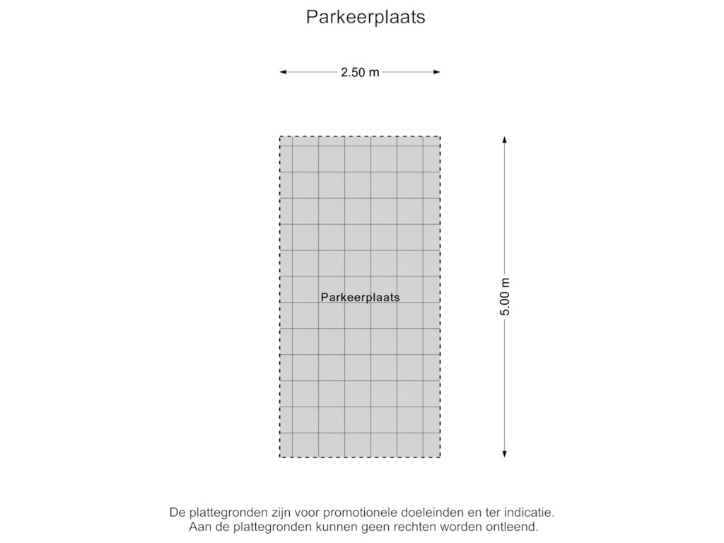 View floorplan of Parkeerplaats of Kartonstraat 3