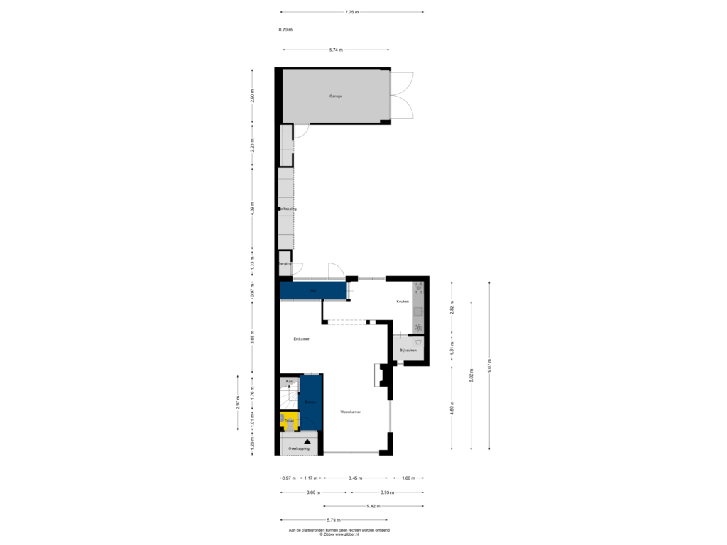 Bekijk plattegrond van Begane grond van Dukatendreef 2