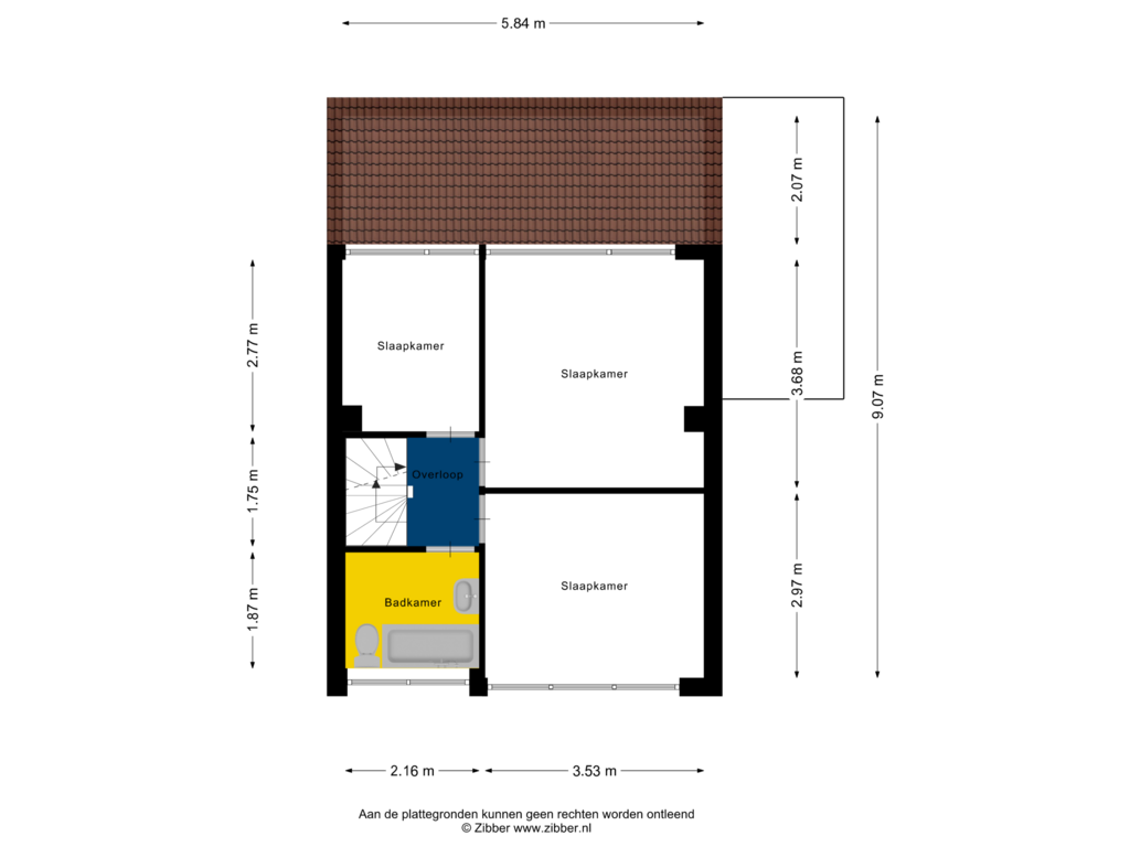 Bekijk plattegrond van Eerste verdieping van Dukatendreef 2