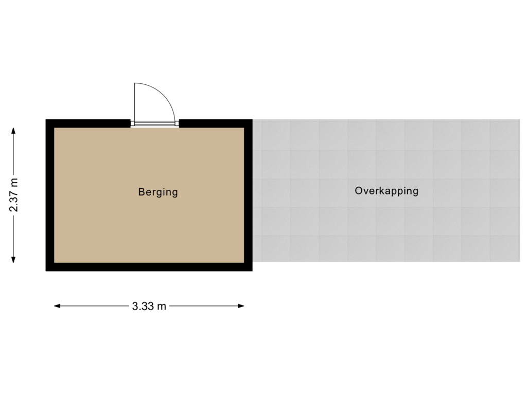 View floorplan of Berging of Hazenzegge 18