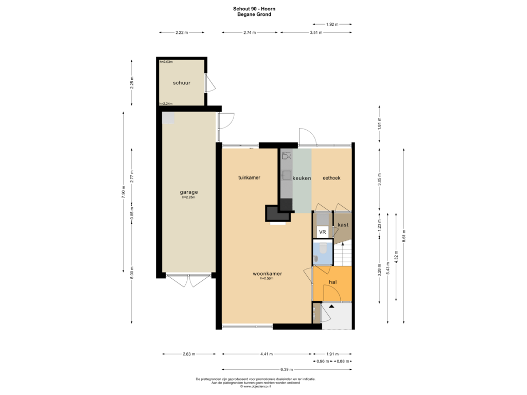 View floorplan of BEGANE GROND of Schout 60