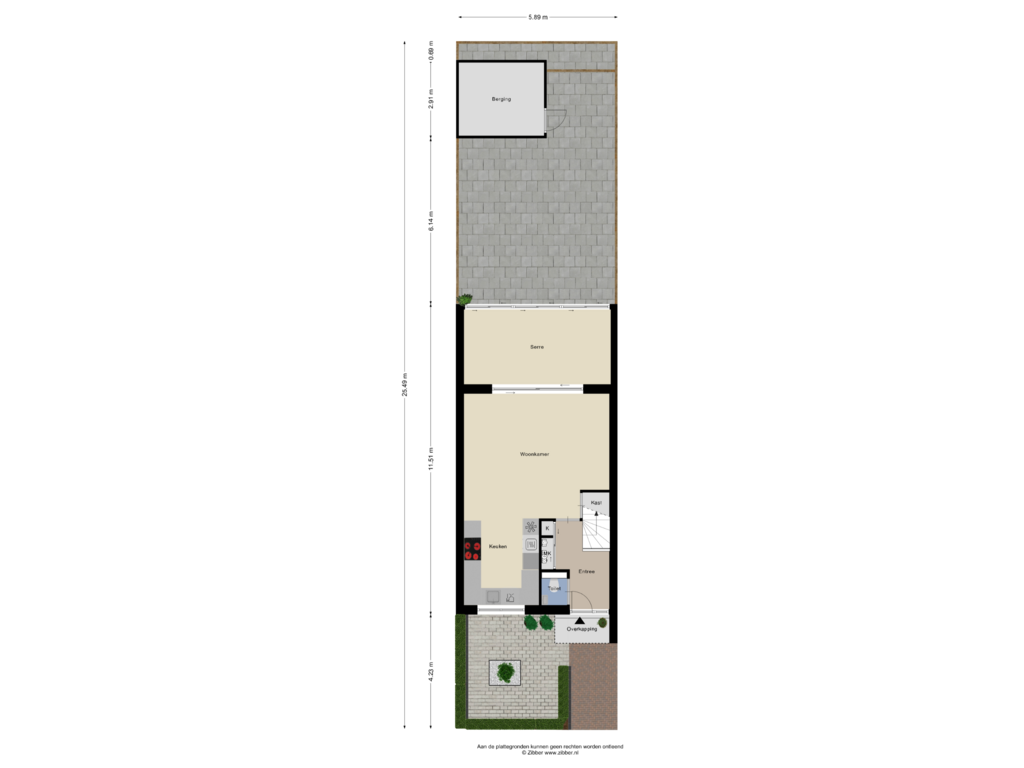 View floorplan of Begane Grond - tuin of Kolibrievlinder 20