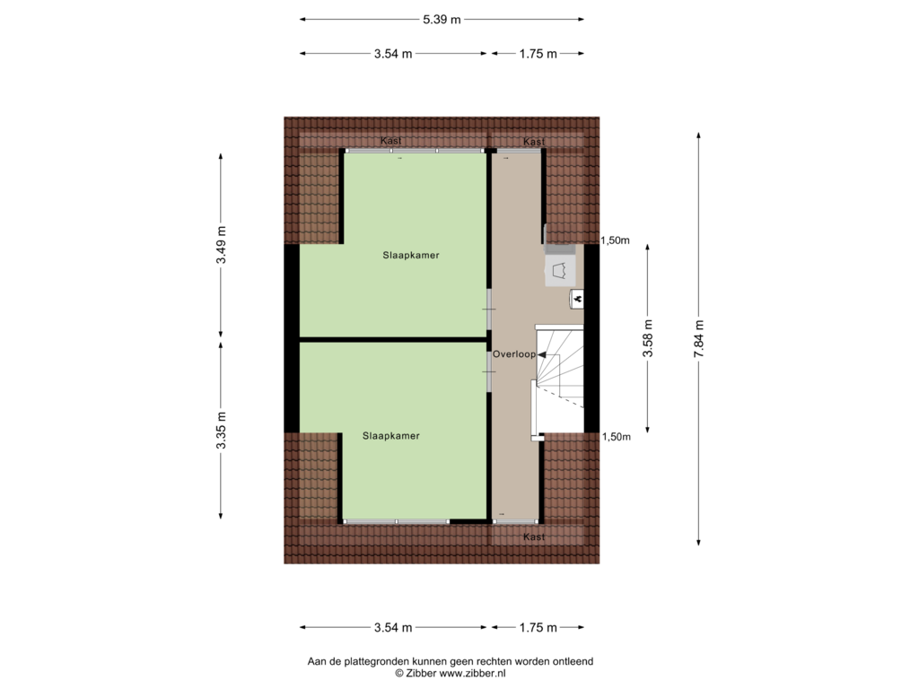 View floorplan of Tweede Verdieping of Kolibrievlinder 20