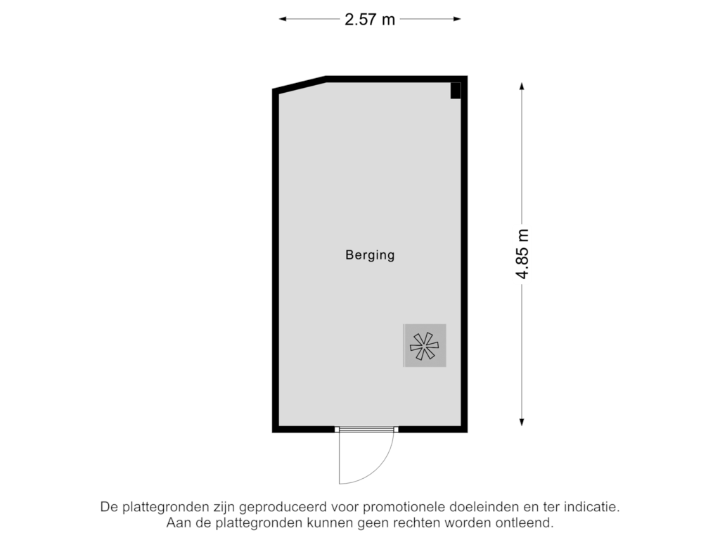 View floorplan of Berging of Misterweg 5