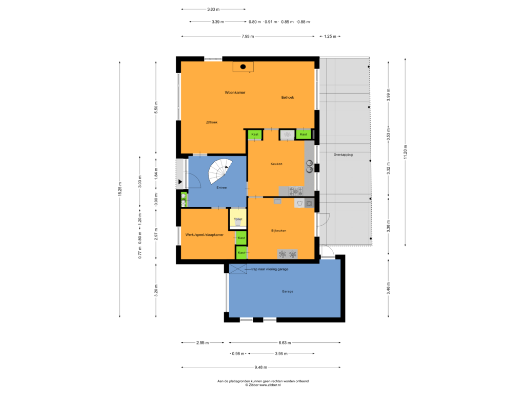 Bekijk plattegrond van Begane Grond van Goorstraat 38