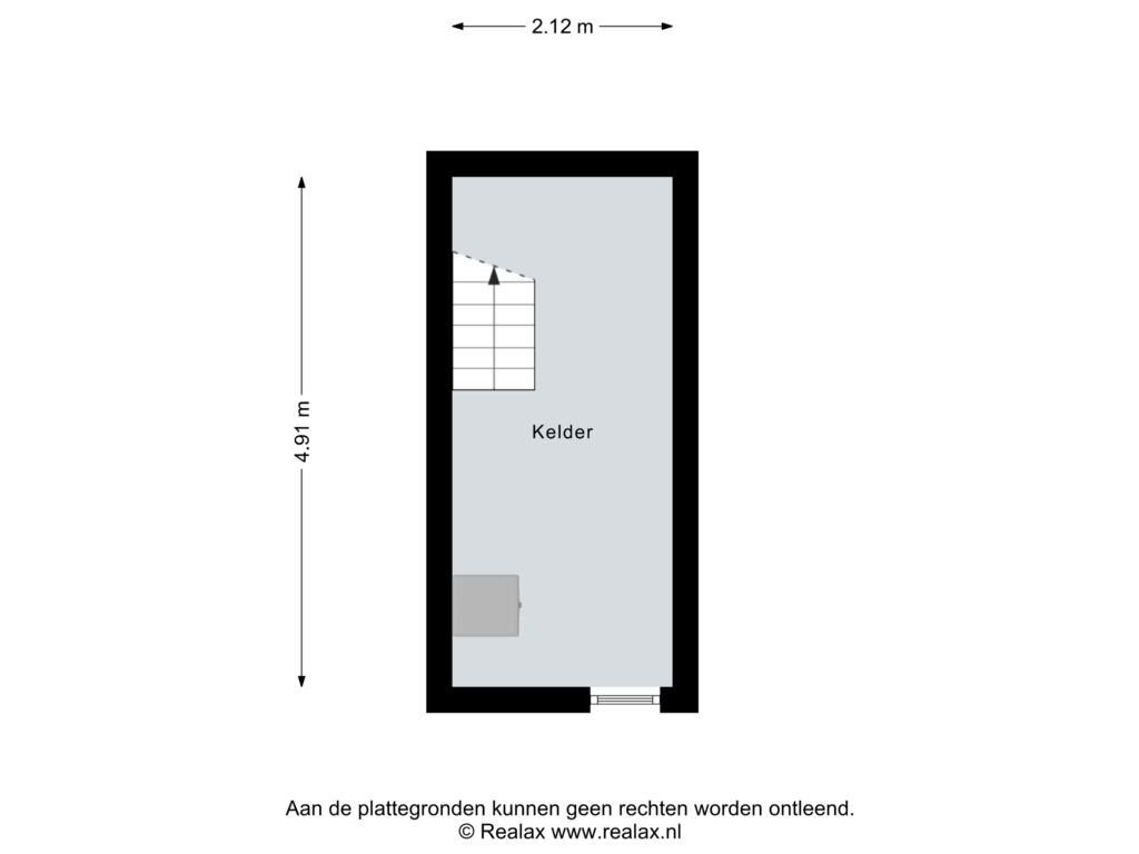 View floorplan of Kelder of Vincent van Goghstraat 3