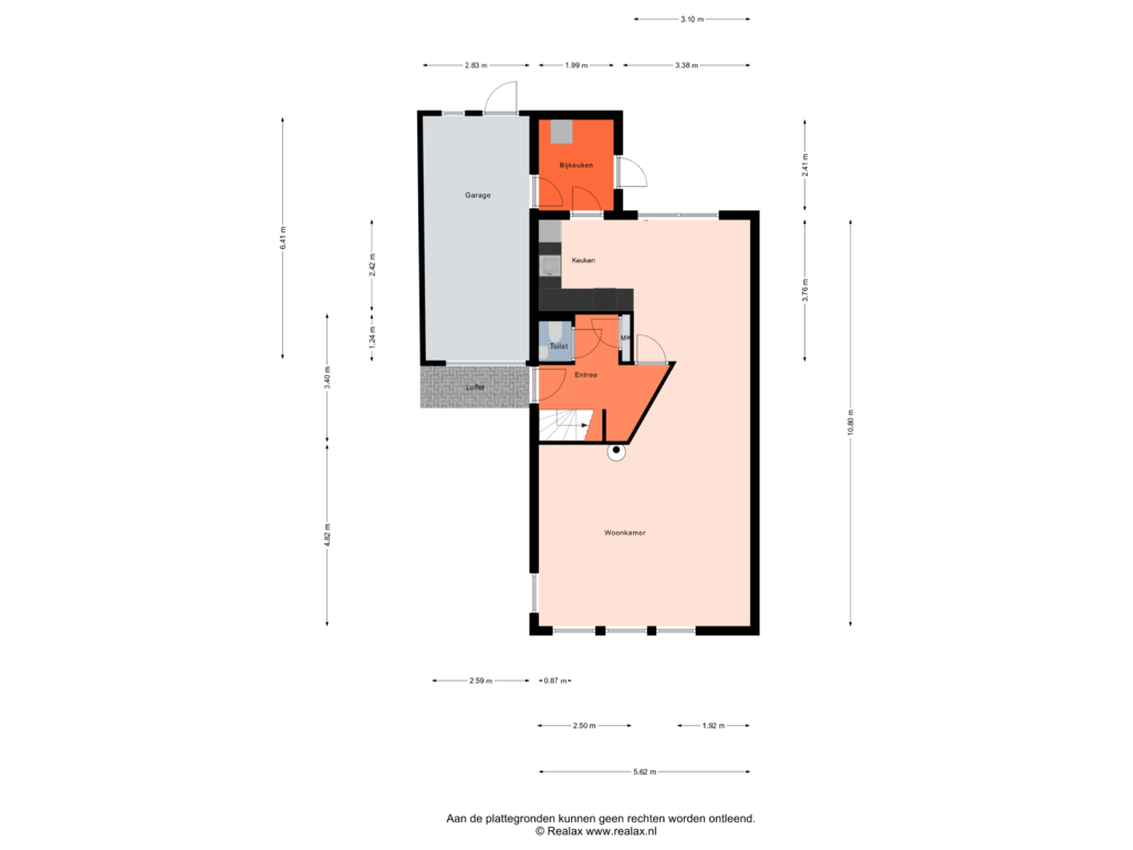 View floorplan of Begane grond of Rabatstraat 17