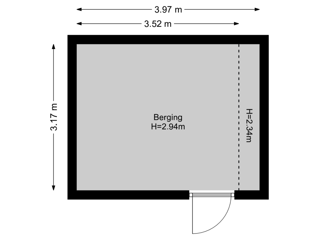 Bekijk plattegrond van Berging van Burgemeester van Nispen van Sevenaerstraat 24