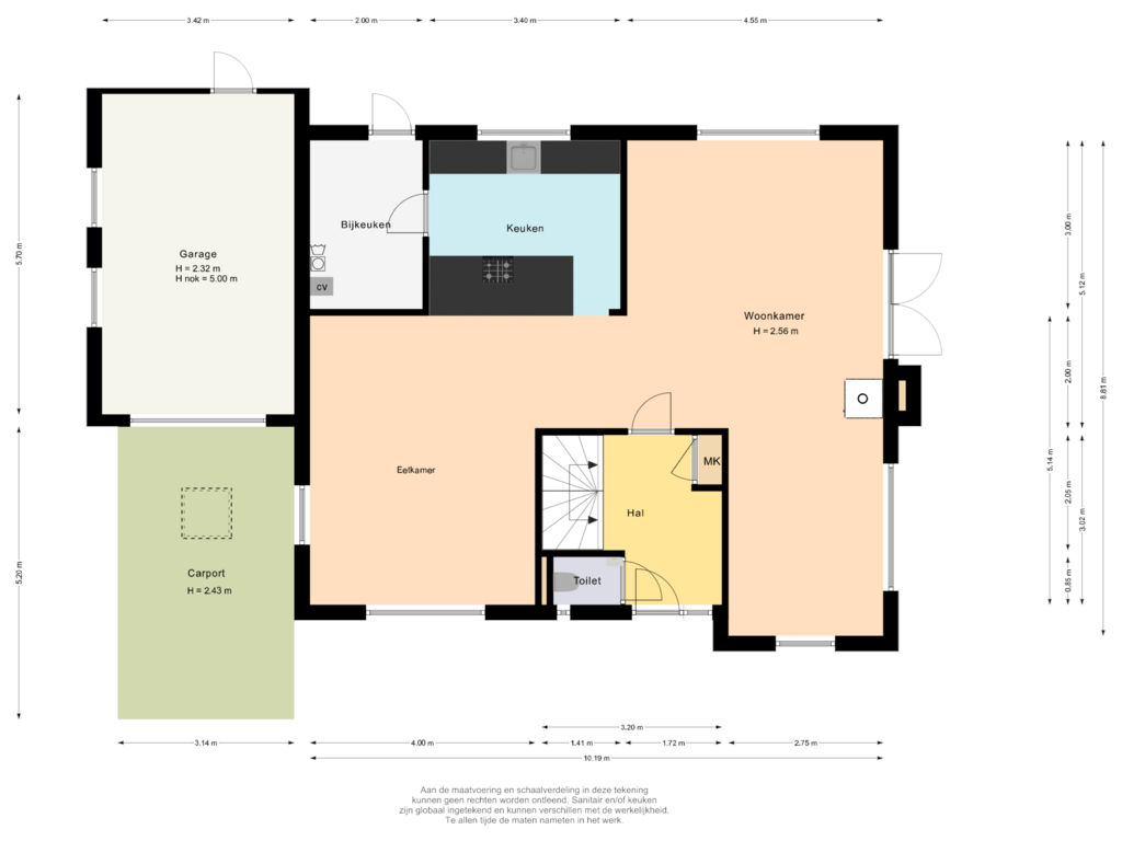 View floorplan of Begane grond of Gerbrandystraat 154