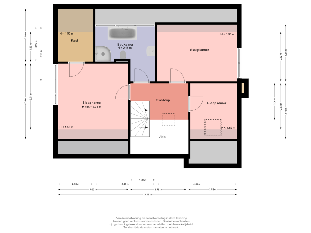 View floorplan of Verdieping of Gerbrandystraat 154