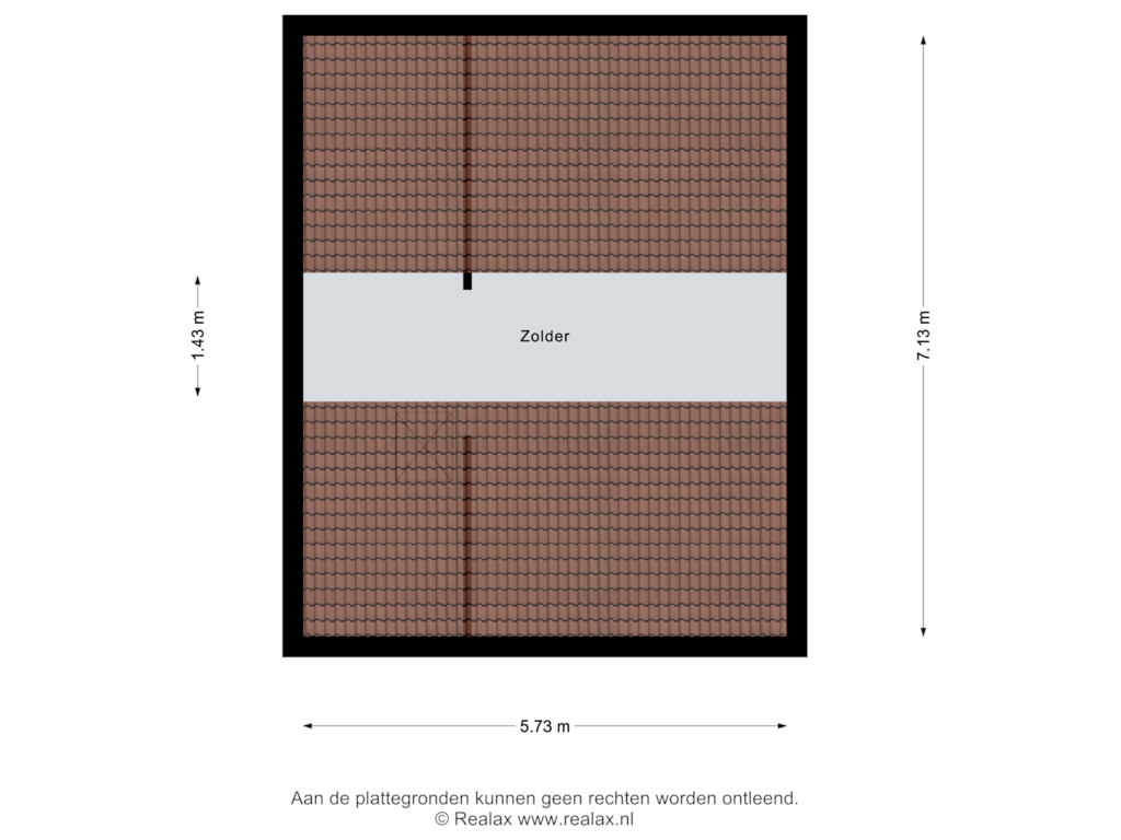 View floorplan of Zolder of Kastanjelaan 2