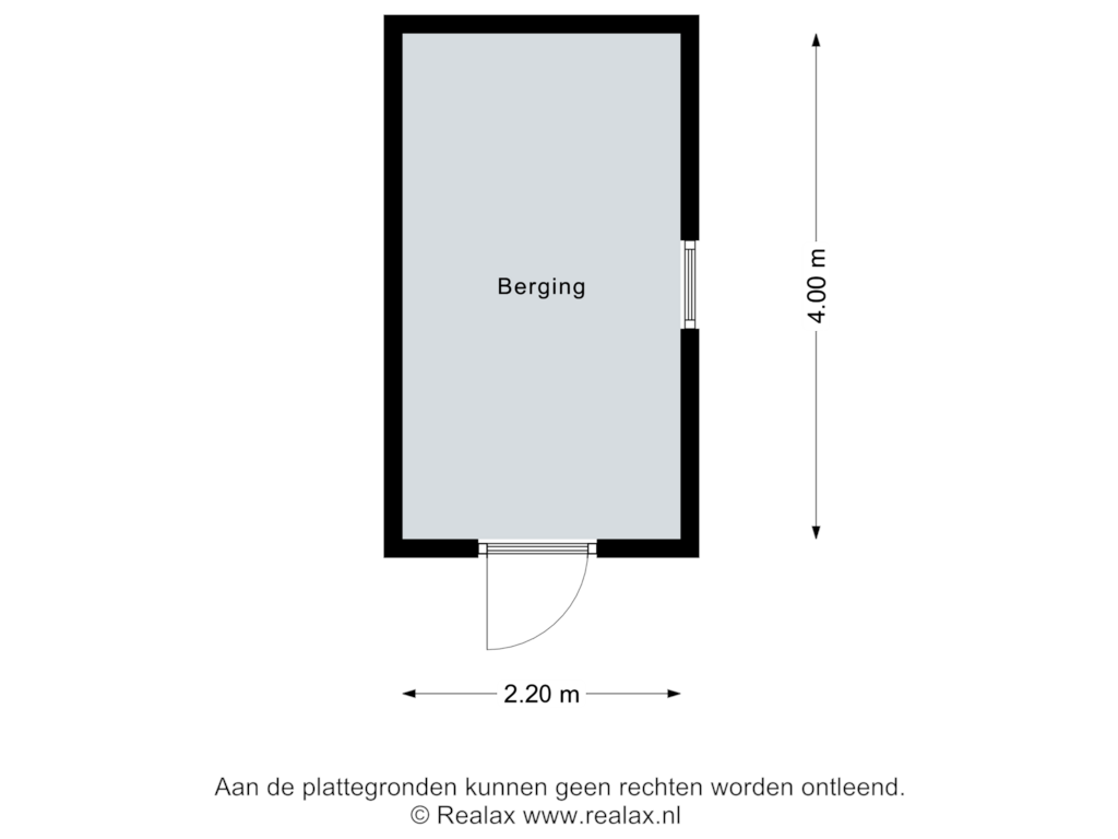 View floorplan of Berging of Kastanjelaan 2