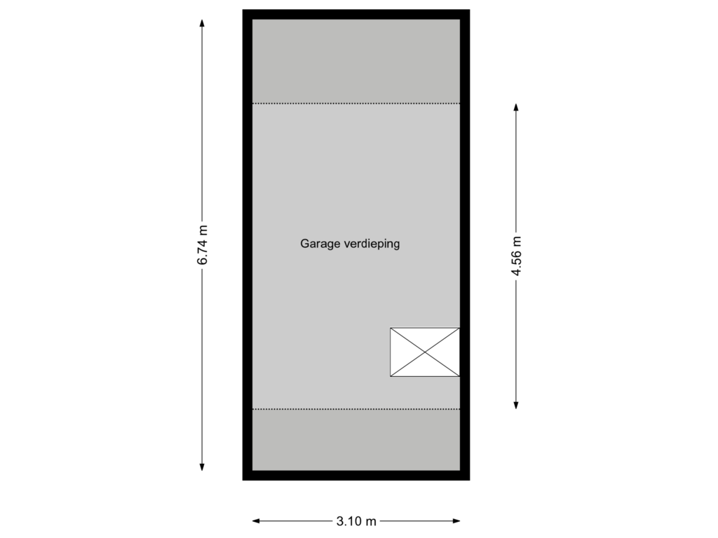 Bekijk plattegrond van Garage verdieping van Hoenderloseweg 67