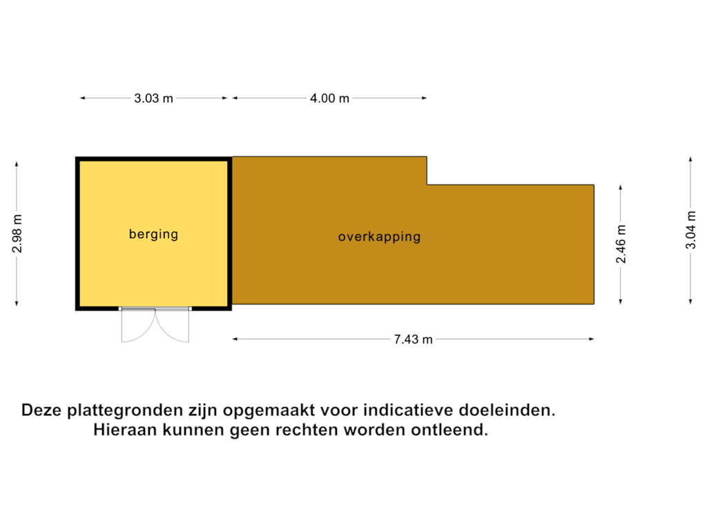 View floorplan of Berging of Middelijk 36