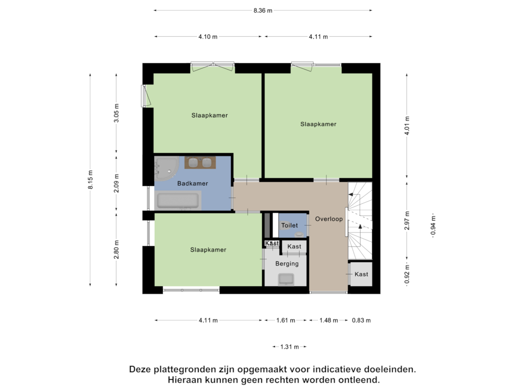 Bekijk plattegrond van Eerste Verdieping van Orinocostroom 19