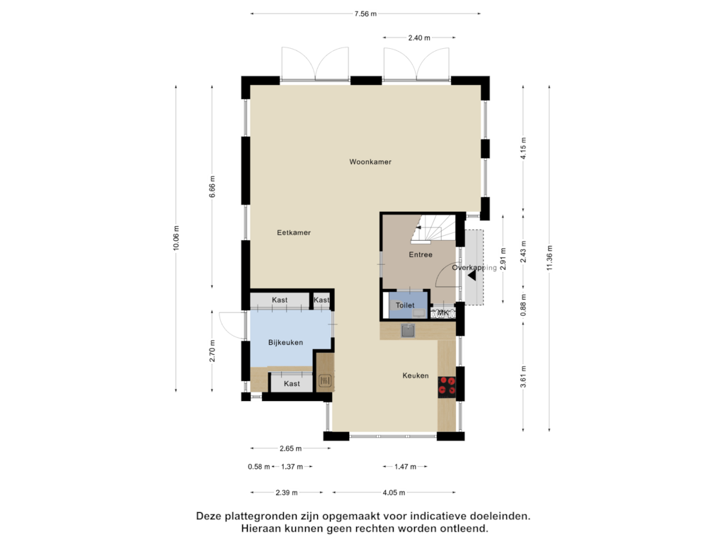 View floorplan of Begane Grond of Lamsoor 71