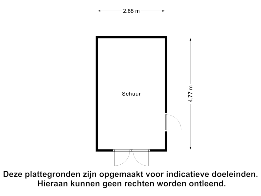 View floorplan of Schuur of Lamsoor 71