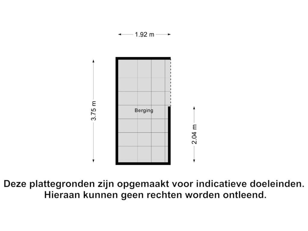 View floorplan of Berging of Lamsoor 71