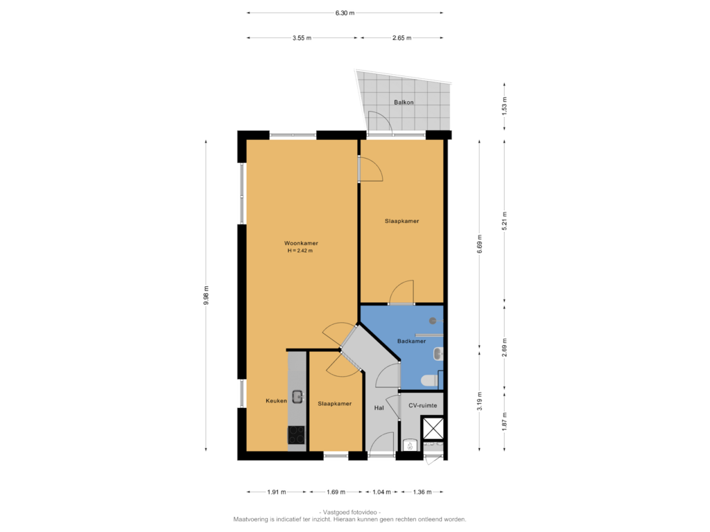 Bekijk plattegrond van Appartement van Stadsbrink 471