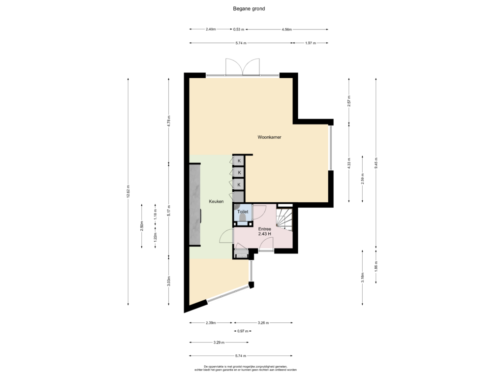 Bekijk plattegrond van Begane grond van Coen van Boshuizenlaan 23