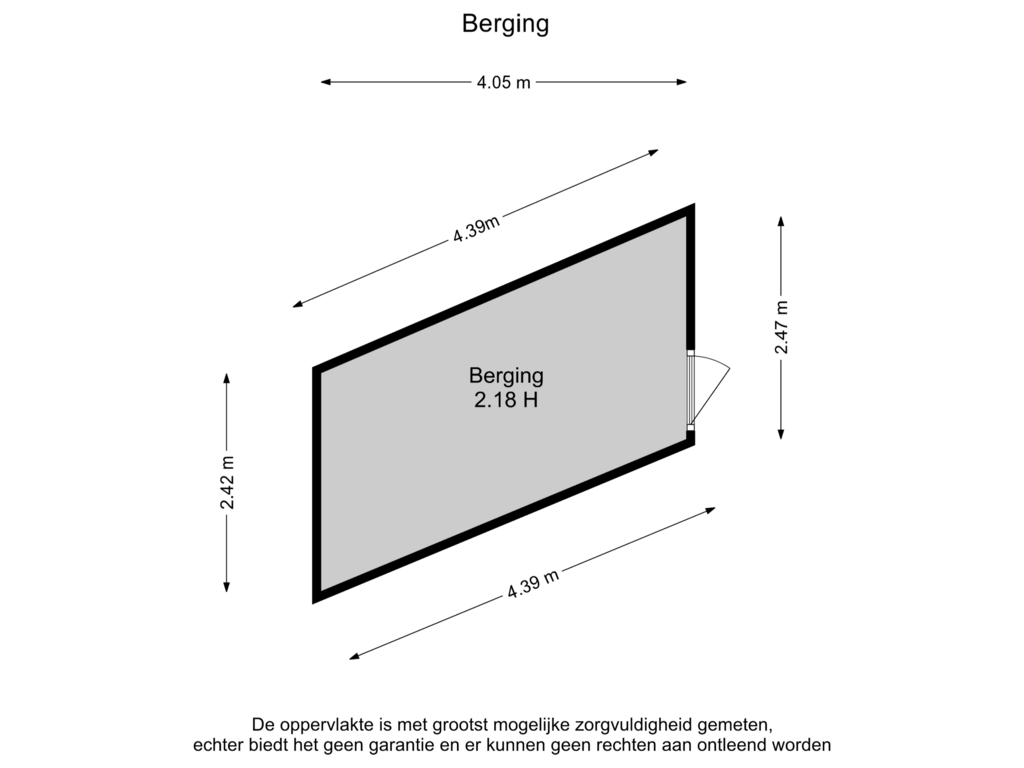 Bekijk plattegrond van Berging van Coen van Boshuizenlaan 23