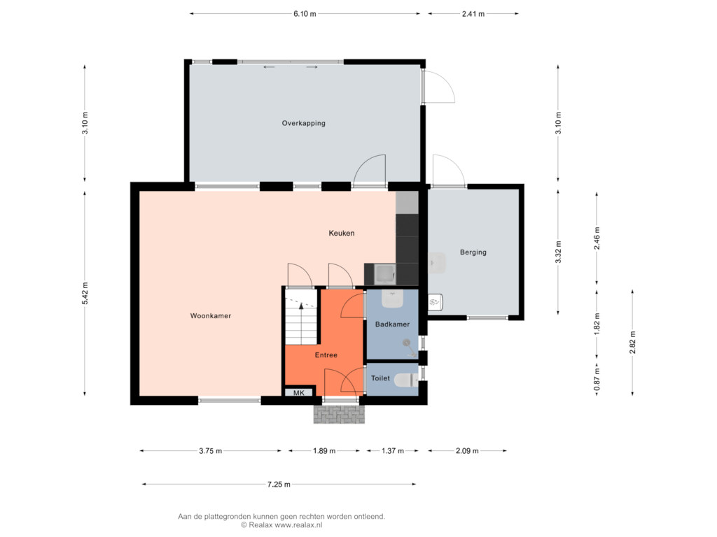 View floorplan of Begane grond of Prinses Irenestraat 25