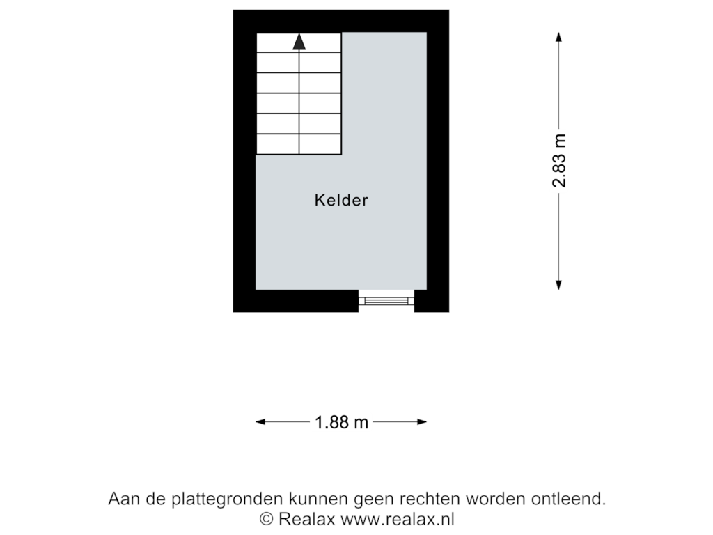 View floorplan of Kelder of Prinses Irenestraat 25