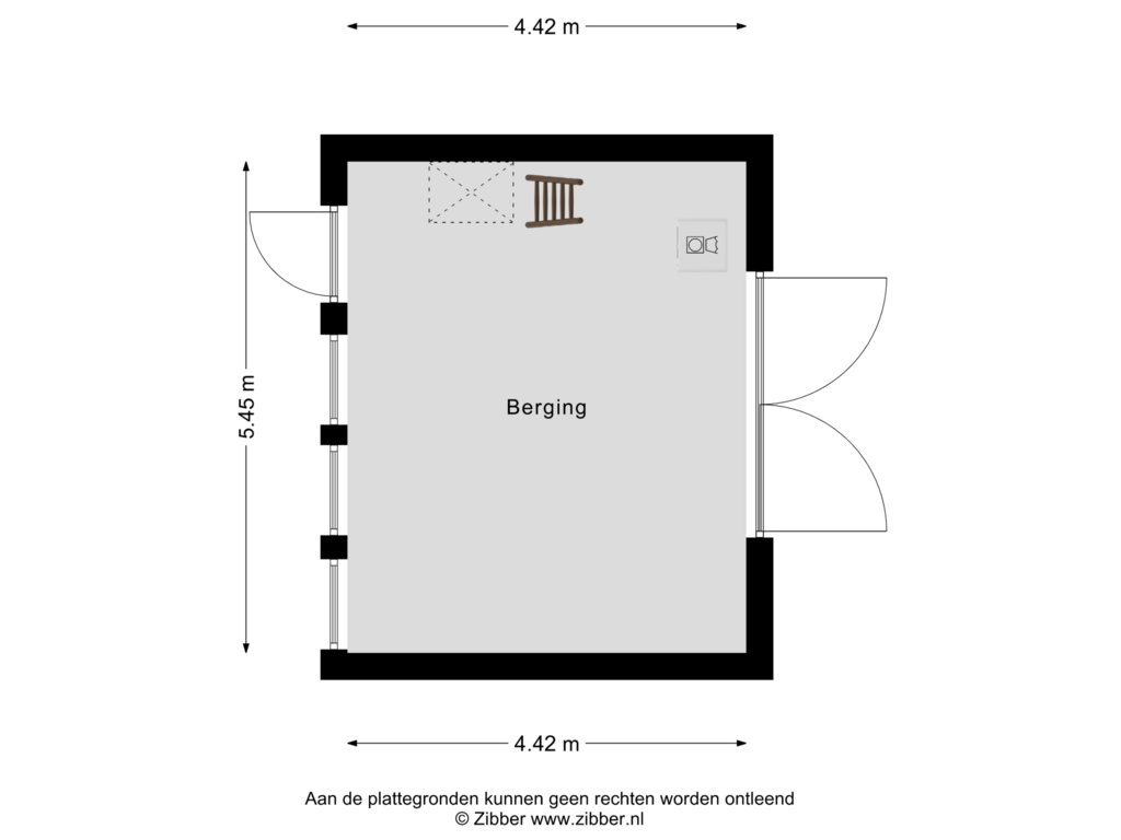 Bekijk plattegrond van Berging van Zuidhaven 49